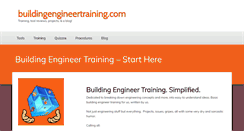 Desktop Screenshot of buildingengineertraining.com